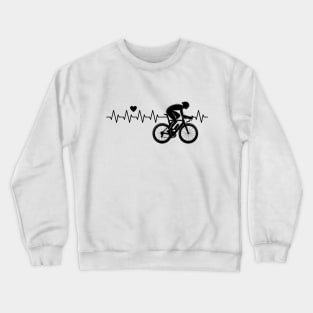 Cyclist Heartbeat Crewneck Sweatshirt